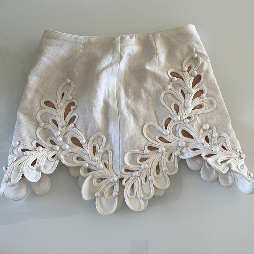Zimmermann Brightside Rouleaux Top & Mini Skirt Zimm Sz 2 - Picture 11 of 16